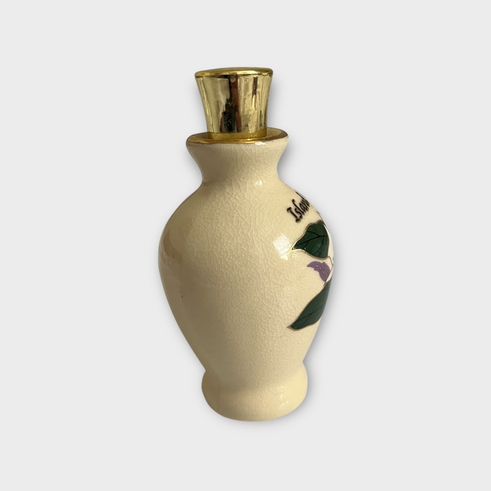 Hawaiian Classic Island Gardenia Perfume Bell EMPTY Ceramic Crackle Bottle .125 - Picture 7 of 9